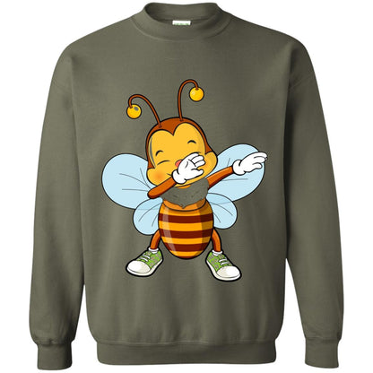 Dabbing Bee Dab Dancing Beekeeping Bee Lover T-shirt Military Green