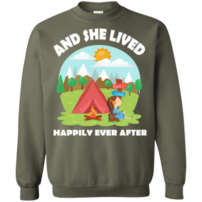 And She Lived Happily Ever After T-shirt Military Green