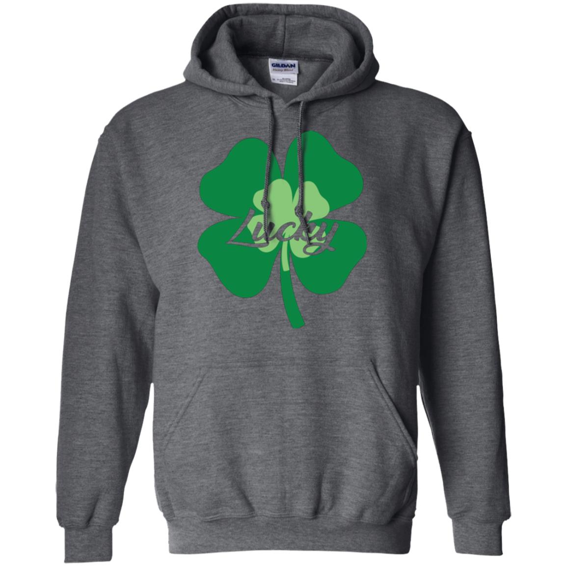 Saint Patrick's Day T-shirt Lucky Leprechaun Dark Heather