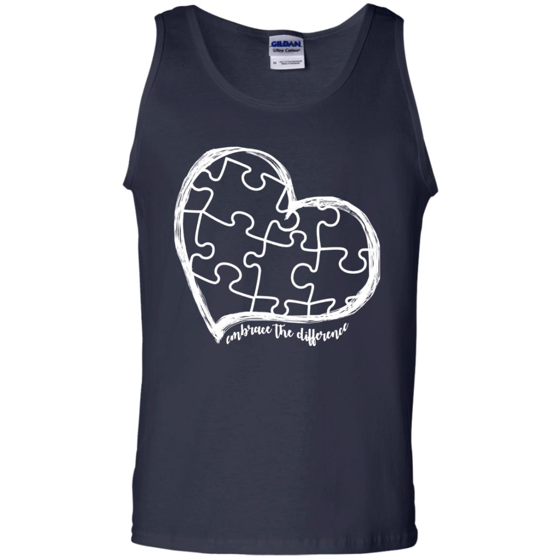 Autism Awareness Embrace Differences Shirt Navy