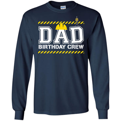 Dad Birthday Crew Construction Worker Shirt Daddy Navy