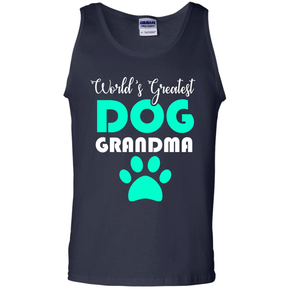 World_s Greatest Dog Grandma Cool Shirt For Mama Love Dogs Navy
