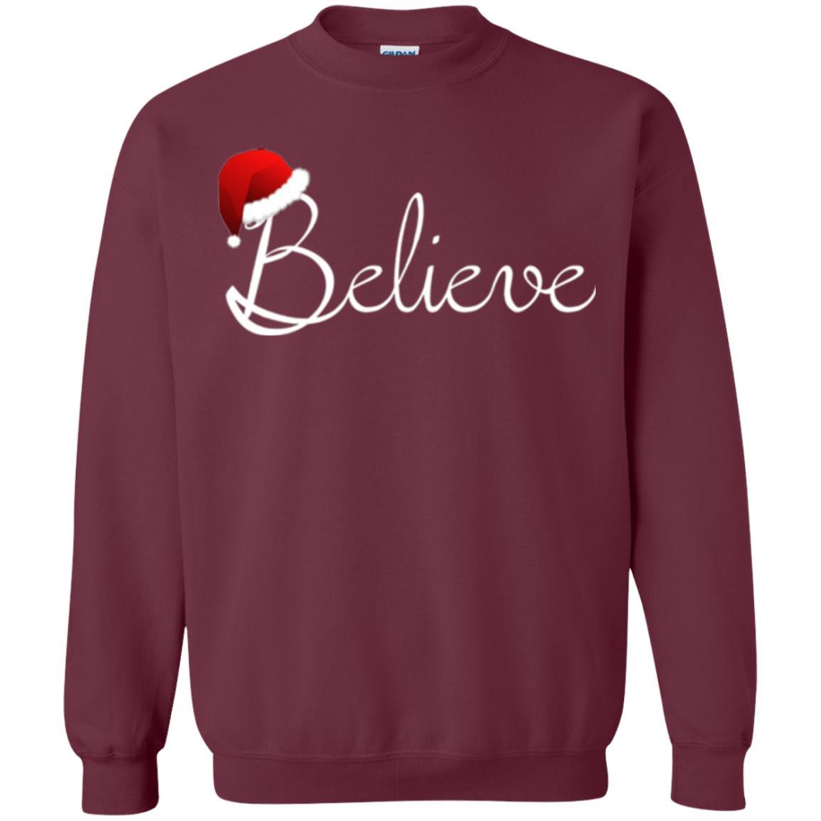 Believe Best Santa Christmas T-shirt Maroon