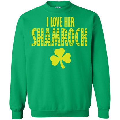 St. Patrick's Day T-shirt I Love Her Shamrock Irish Green