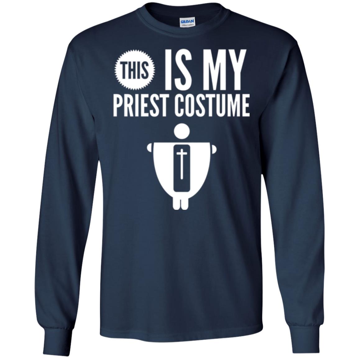Halloween T-shirt This Is My Priest Navy