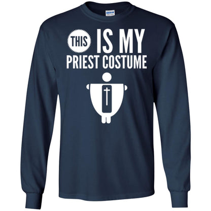 Halloween T-shirt This Is My Priest Navy