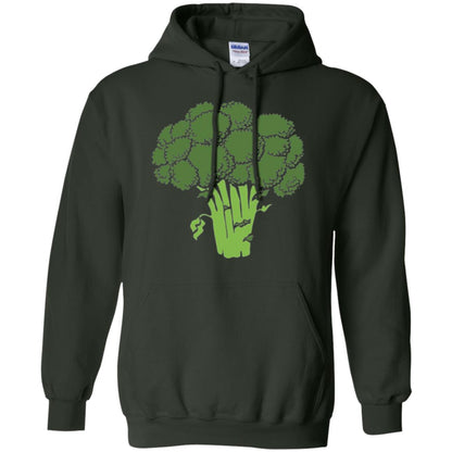 Broccoli Is Life T-shirt Funny Graphic Vegetable Forest Green