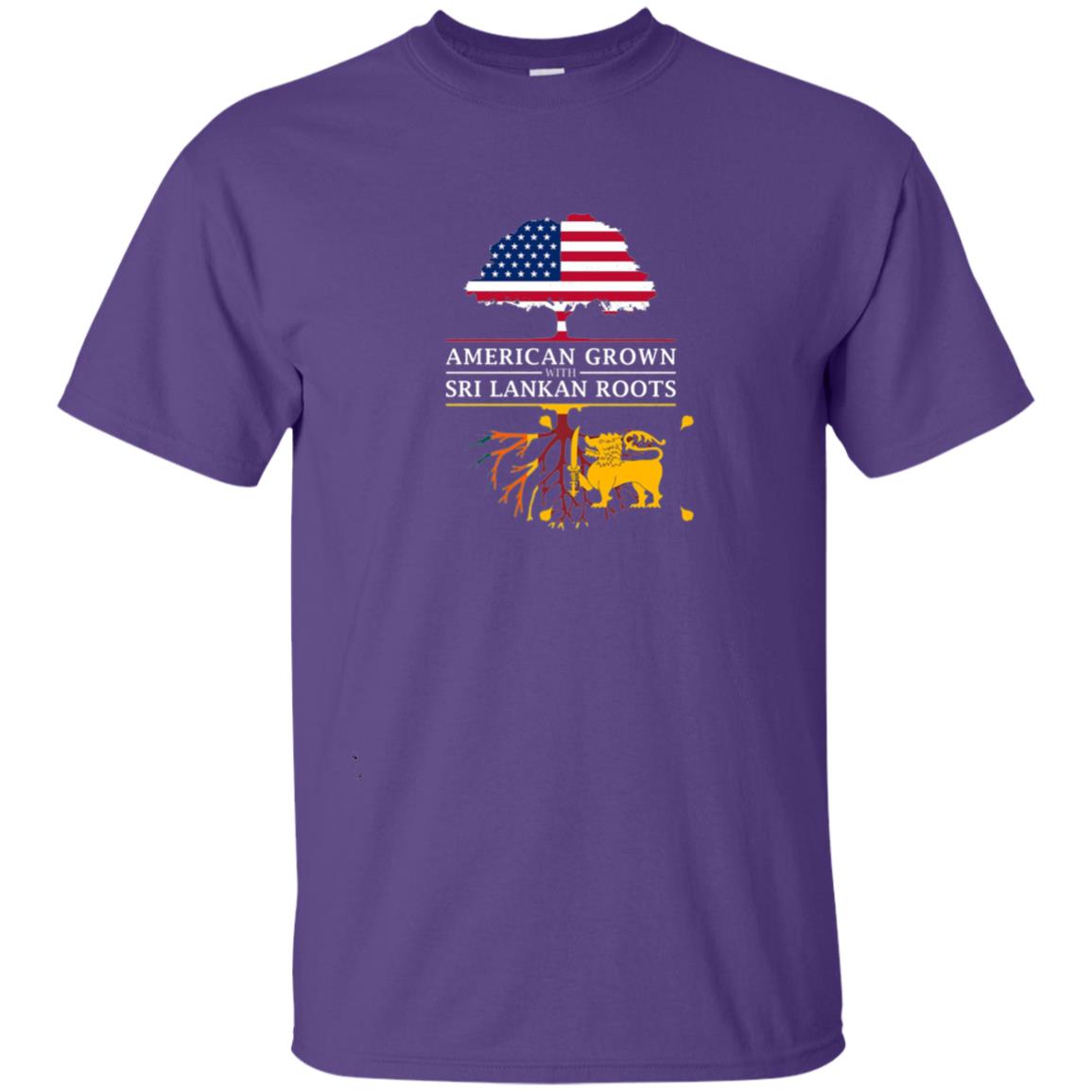 American Grown With Sri Lankan Roots Shirt Purple