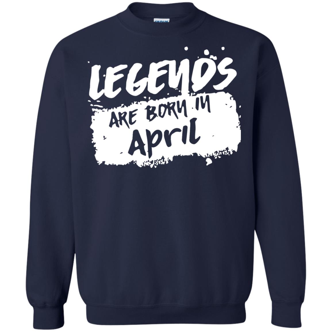 April Birthday Shirt Legends Are Born In April Navy