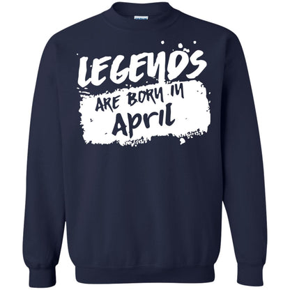 April Birthday Shirt Legends Are Born In April Navy