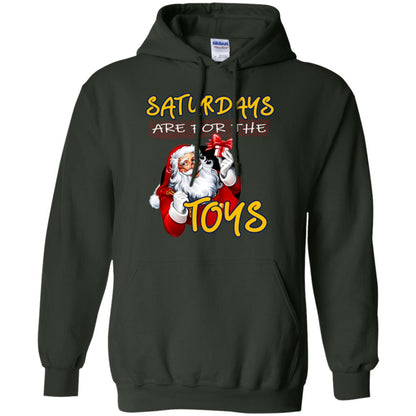 Saturdays Are For The Toys Santa X-mas Gift Shirt Forest Green