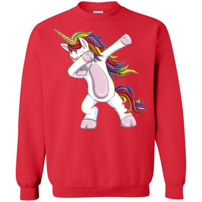 Dabbing Unicorn T-shirt Red