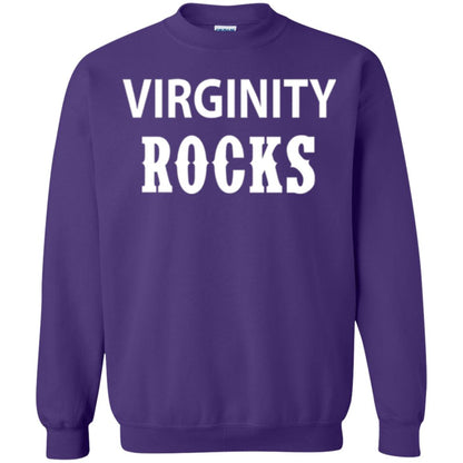 Virginity Rocks T-shirt Purple