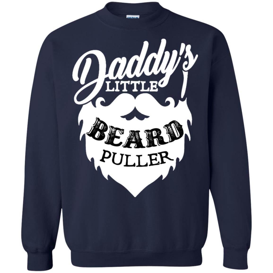 Daddy's Little Beard Puller Kid Shirt Navy