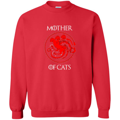 Cat Lovers T-shirt Mother Of Cat Red