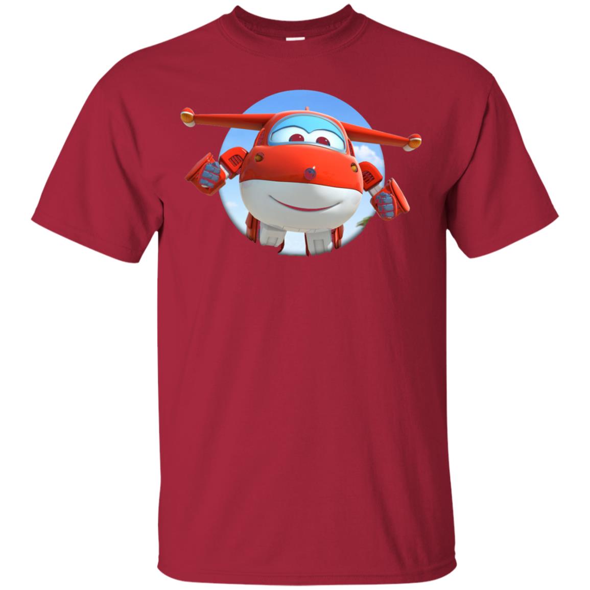 Super Wings Jett Movie Lover T-shirt Cardinal