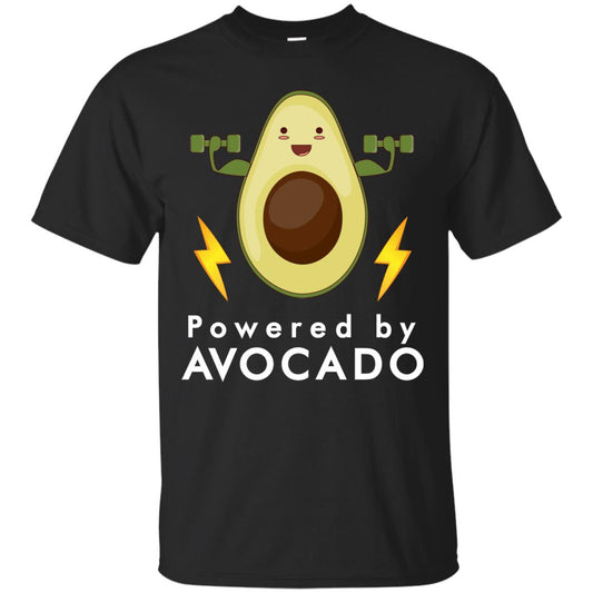 Powered By Avocado Fitness Shirt Black