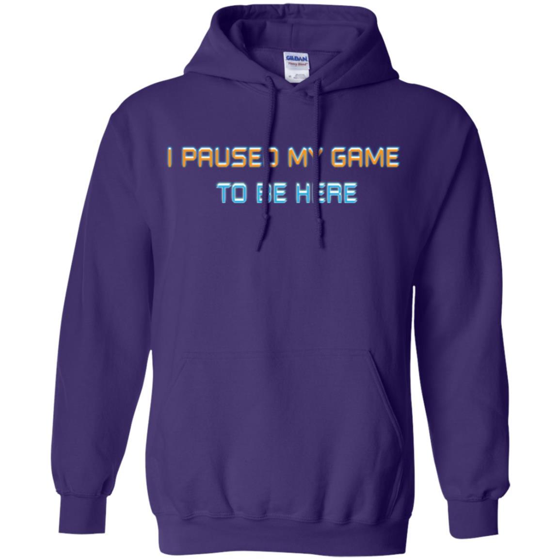 Gamer T-shirt I Paused My Game Here Purple