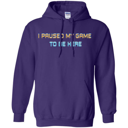 Gamer T-shirt I Paused My Game Here Purple
