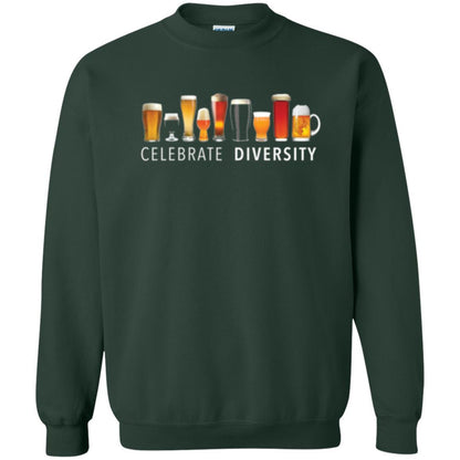 Beer Lover T-shirt Celebrate Diversity Forest Green