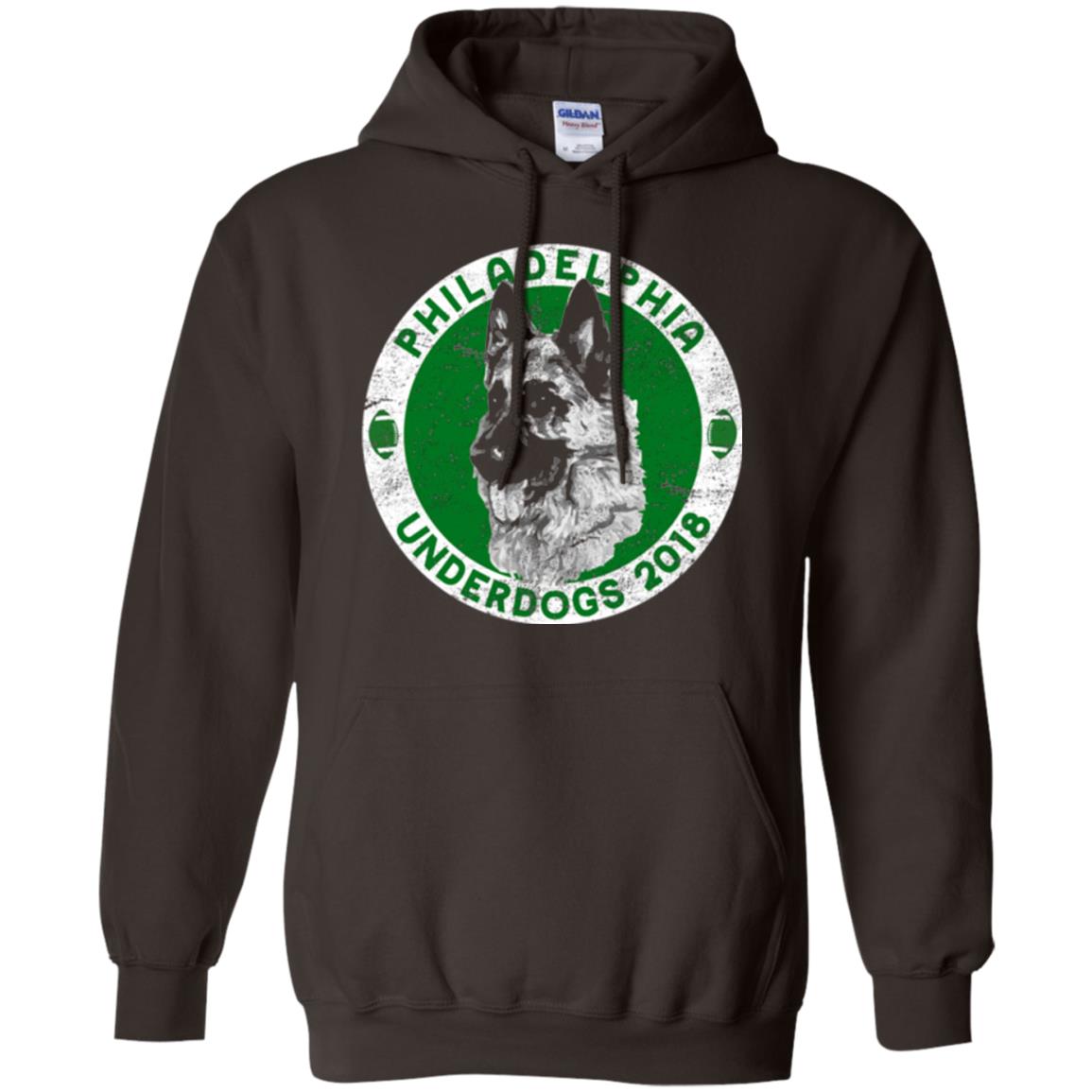 Dog Lover T-shirt Philadelphia Underdogs 2018 Distressed Dark Chocolate