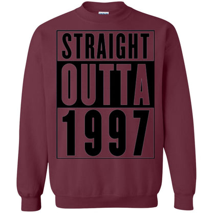 Straight Outta 1997 Cool 21st Birthday T-shirt Maroon