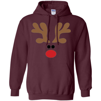 Christmas T-shirt Reindeer Maroon