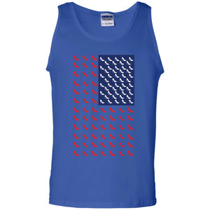 High Heels In Flag Of America T-shirt For Women