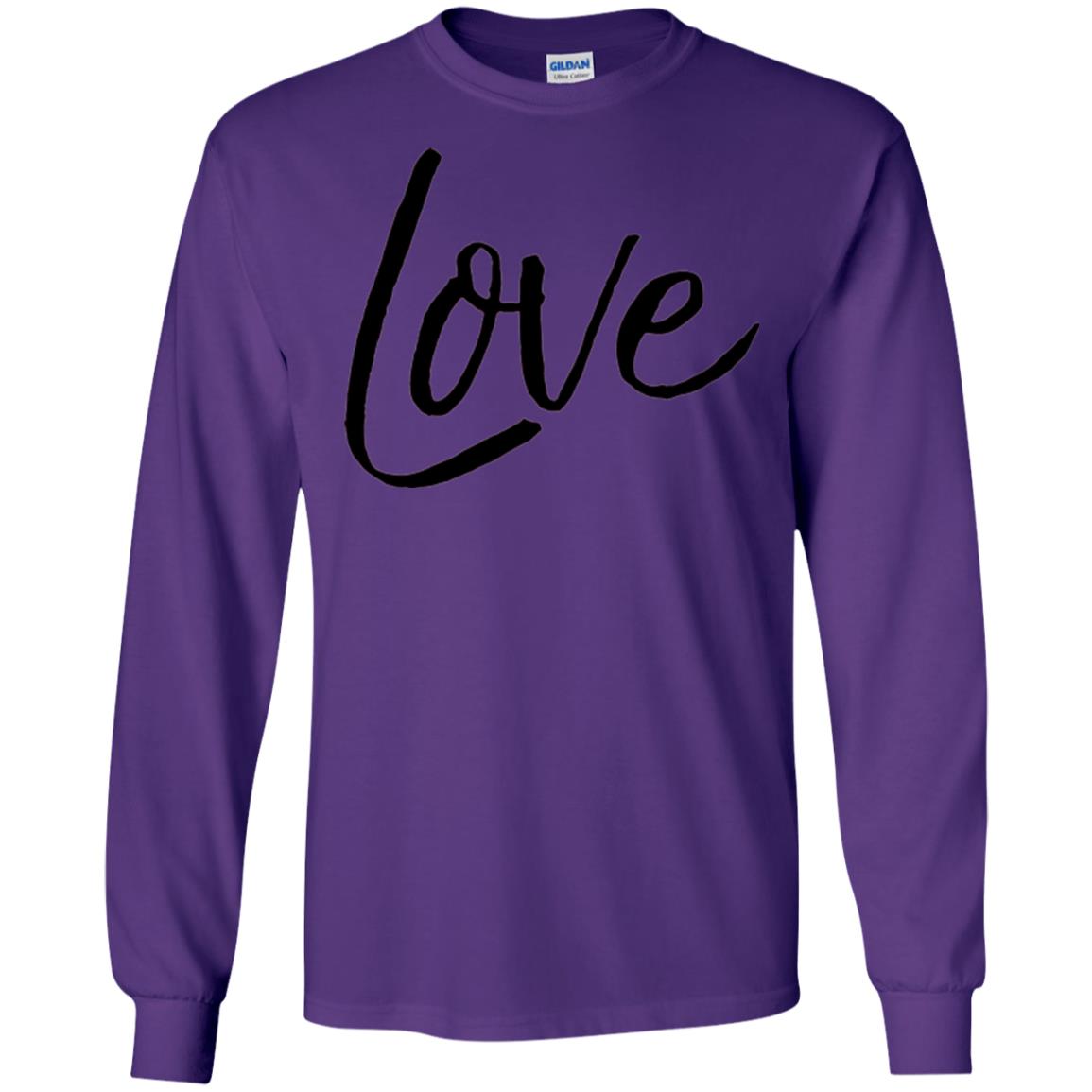 Black Love T-shirt Valentine_s Day Purple