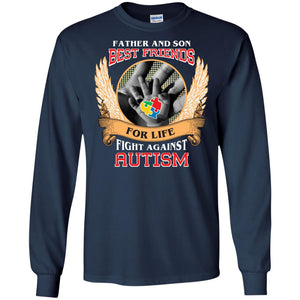 Autism Awareness T-shirt Father And Son Best Friends