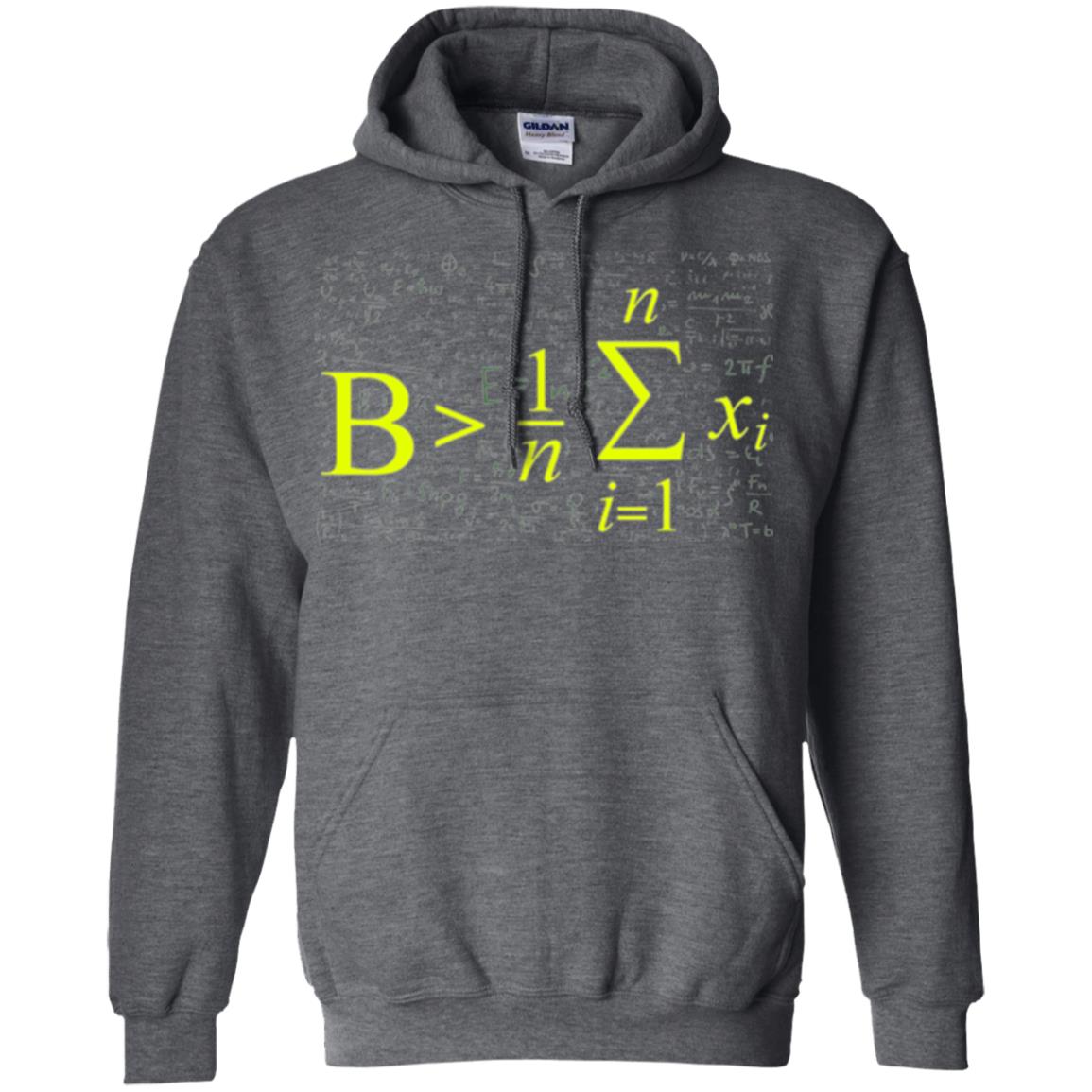 Be Greater Than Average Funny Math Lovers T-shirt Dark Heather