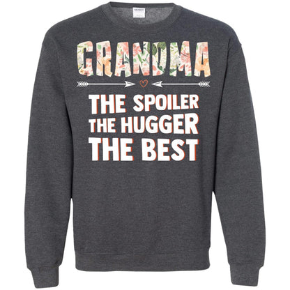 Grandma The Spoiler The Hugger The Best Nana Shirt Dark Heather