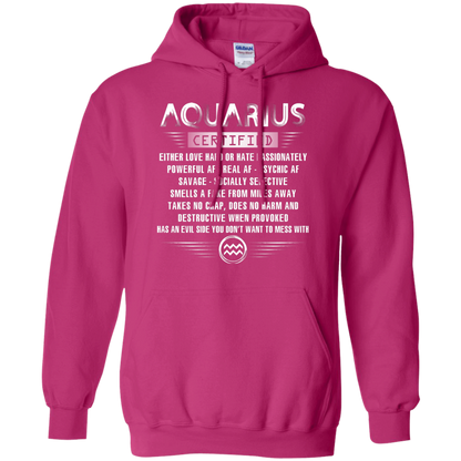 Aquarius Certified Either Love Hard Or Hate Passionately Powerful Af T-shirt