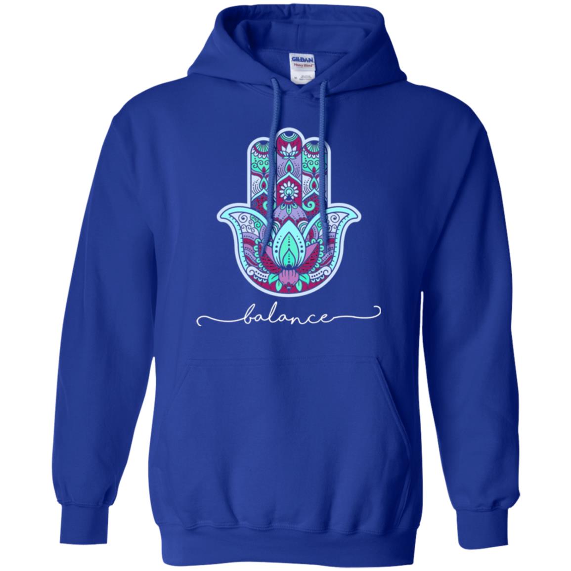 Balance Yoga Gym Hamsa T-shirt Royal