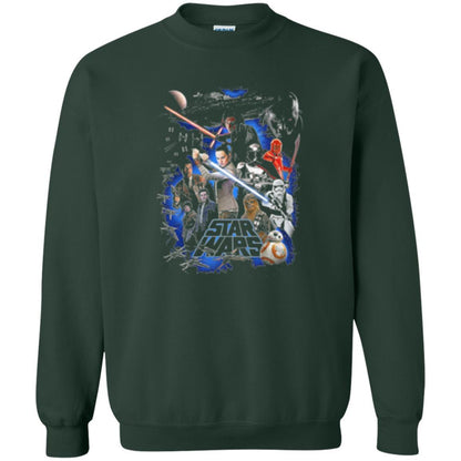 Film T-shirt Star Wars Last Jedi Classic Epic Film Poster Graphic Forest Green