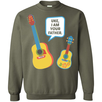 Ukulele Lovers T-shirt Uke I Am Your Father Military Green