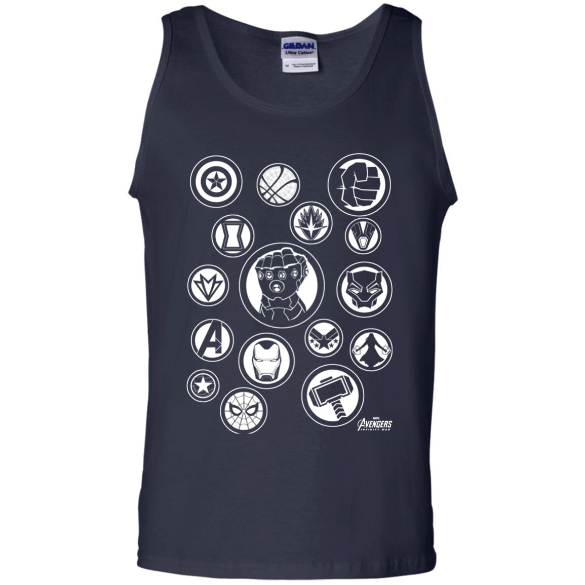 Infinity War Tonal Hero Icon Movie T-shirt Navy