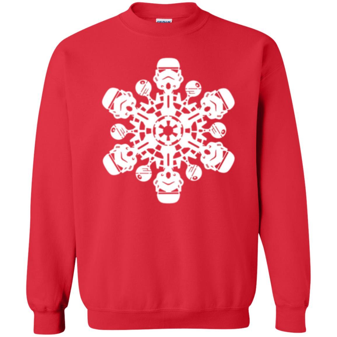 Film T-shirt Star Wars Stormtrooper Christmas Snowflake Graphic Red