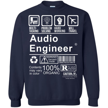 Audio Engineer Shirt Multi Tasking Problem Solving Navy