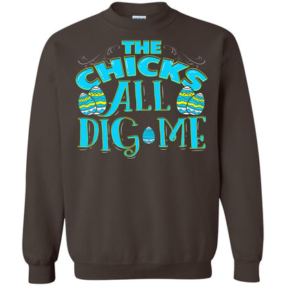 Cute Easter Shirts The Chicks All Dig Me Dark Chocolate