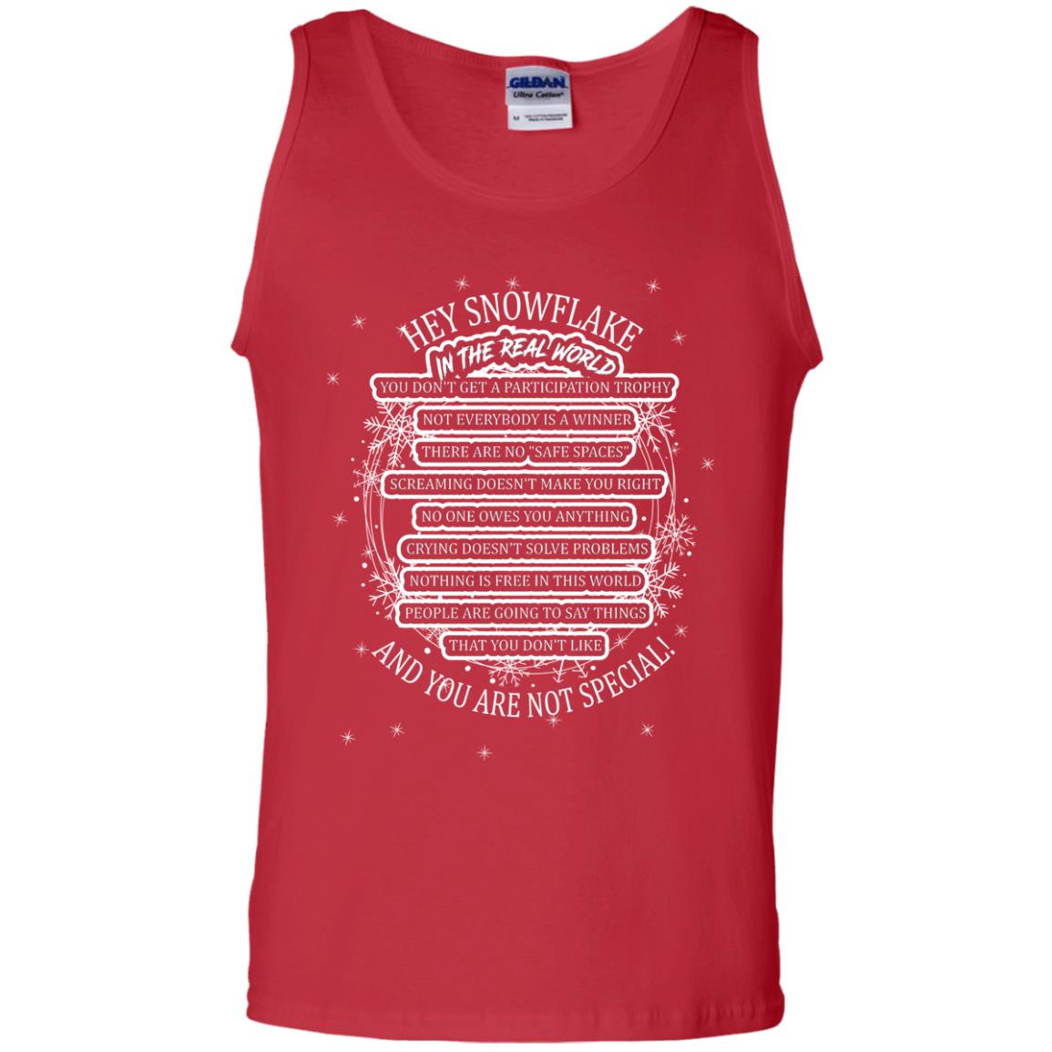 Hey Snowflake In The Real World You Don_t Get A Participation Trophy Military T-shirt Red