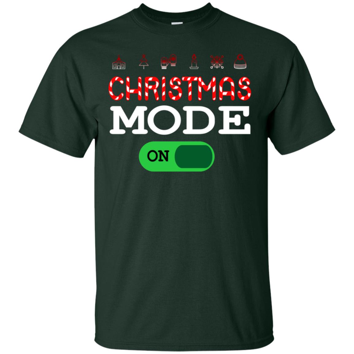 Mode On Christmas X-mas Gift Shirt For Mens Womens Kids Forest