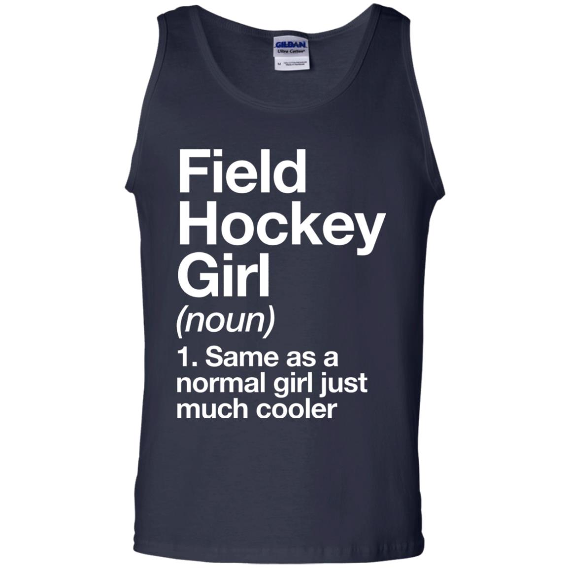 Field Hockey Girl Definition Hockey Lover T-shirt Navy