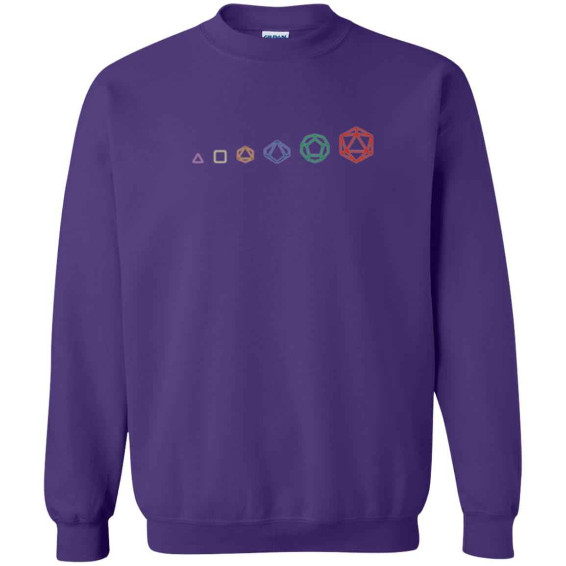D20 Dice Evolution Role Playing T-shirt Purple
