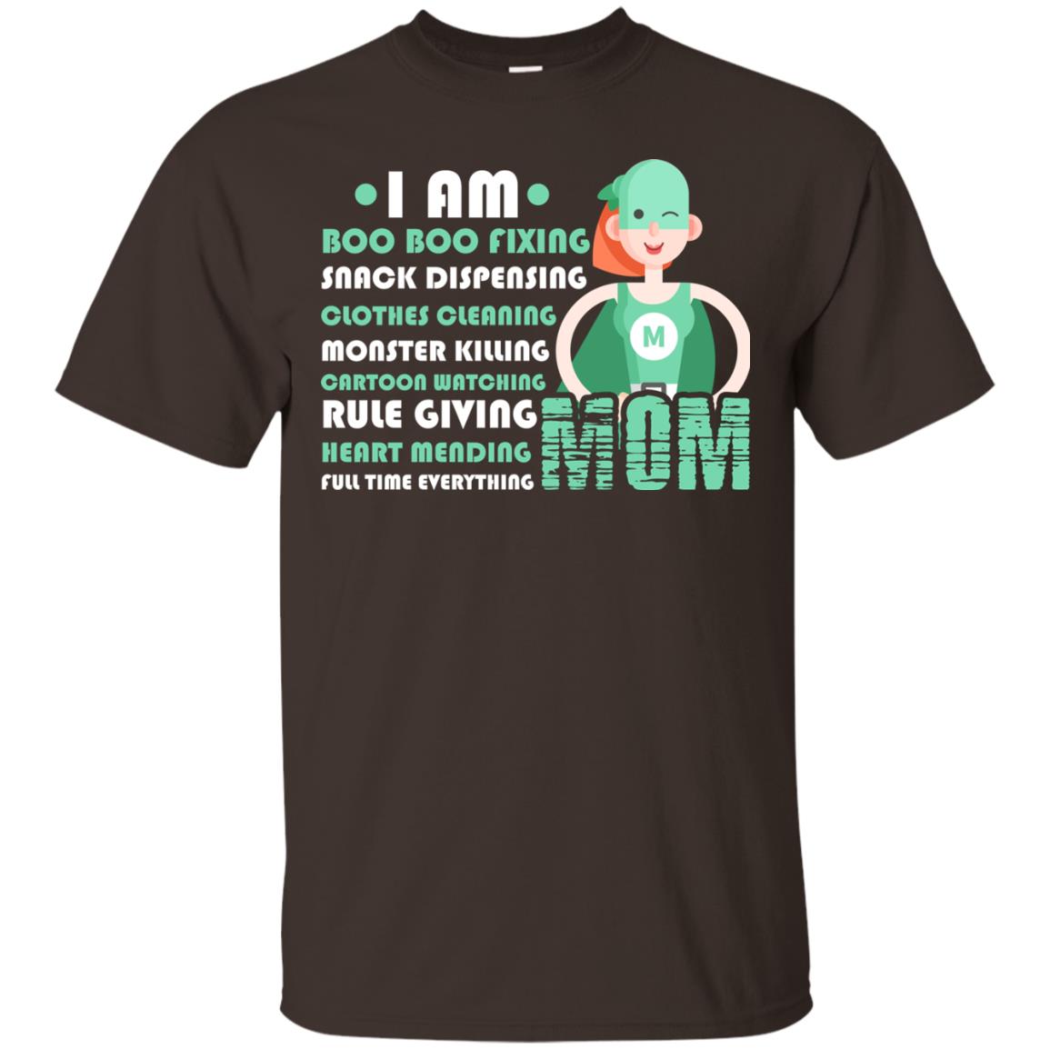 I Am Boo Boo Fixing Snack Dispensing Mommy T-shirt Dark Chocolate