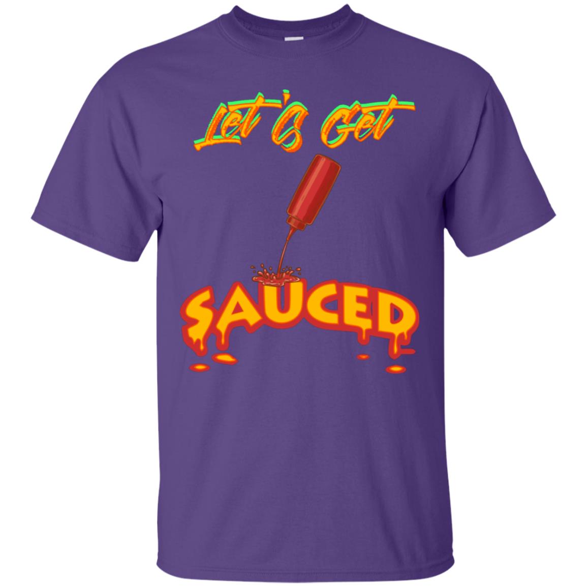 Let's Get Sauced Thanksgiving X-mas Gift Shirt Purple