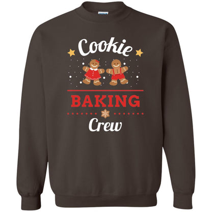 Christmas T-shirt Gingerbread Cookie Baking Crew Dark Chocolate