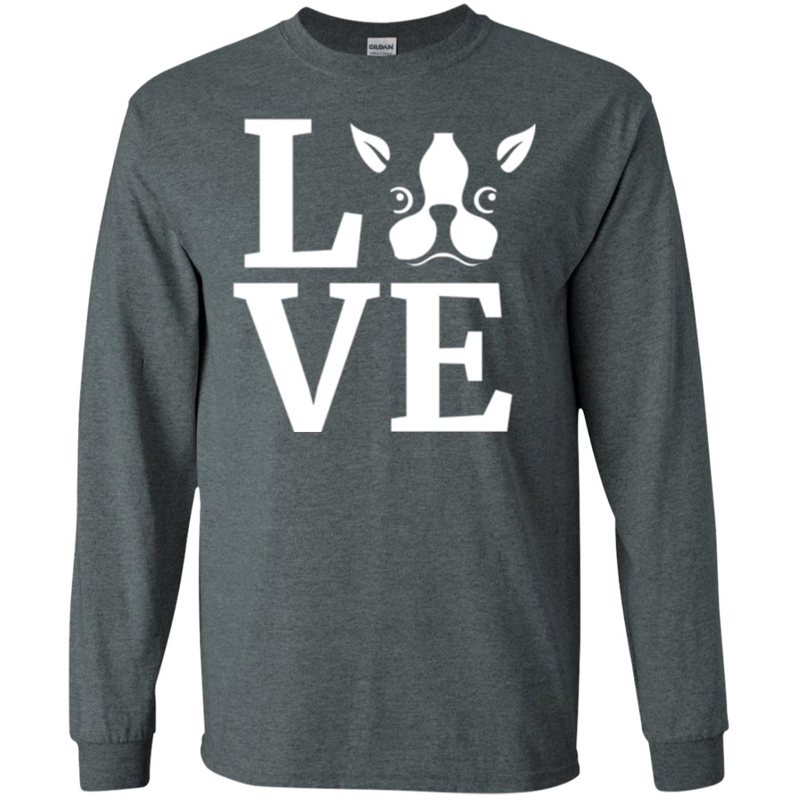 Dog Lovers T-shirt I Love My Boston Terrier Dark Heather