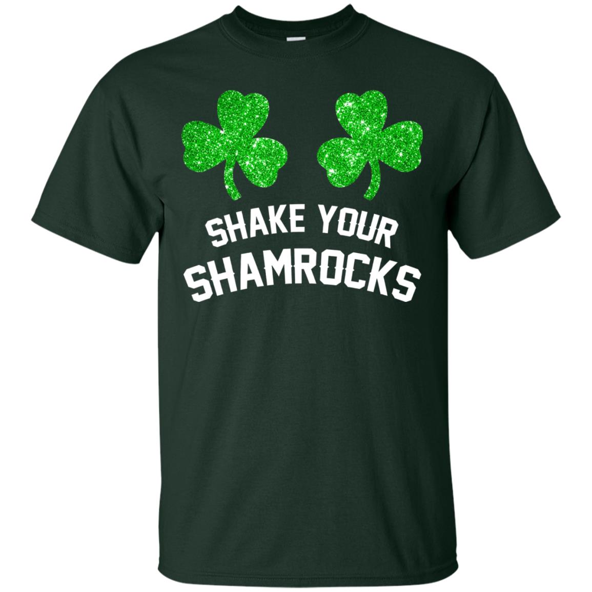 Shake Your Shamrocks St. Patrick_s Day T-shirt Forest