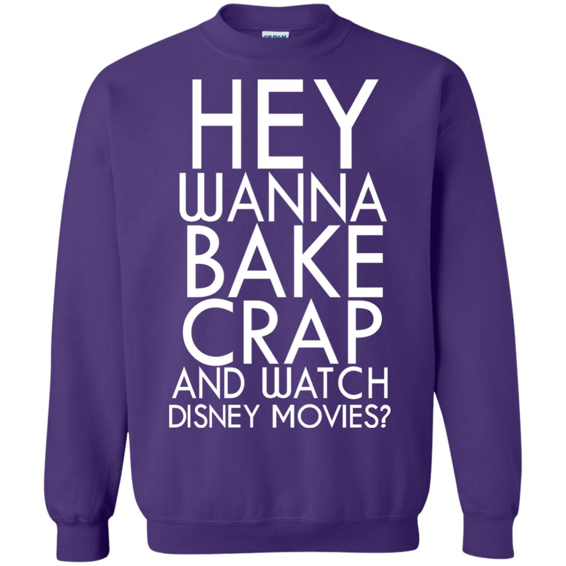 Hey Wanna Bake Crap And Wacth Disney Movie Purple